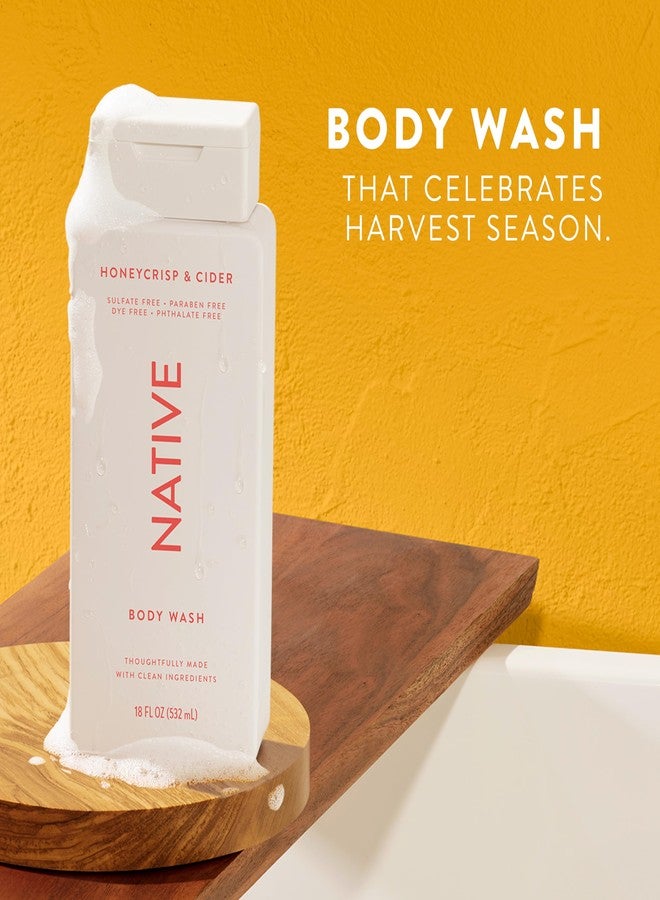 نيتيف شامبو وبلسم وغسول للجسم من ناتيف - برائحة العسل والتفاح - مكونات طبيعية، خالٍ من الكبريتات والبارابين، عناية مقويّة للشعر | مجموعة موسمية خريفية (إجمالي 51 أونصة سائلة) - عبوة من 3 قطع - Image 3